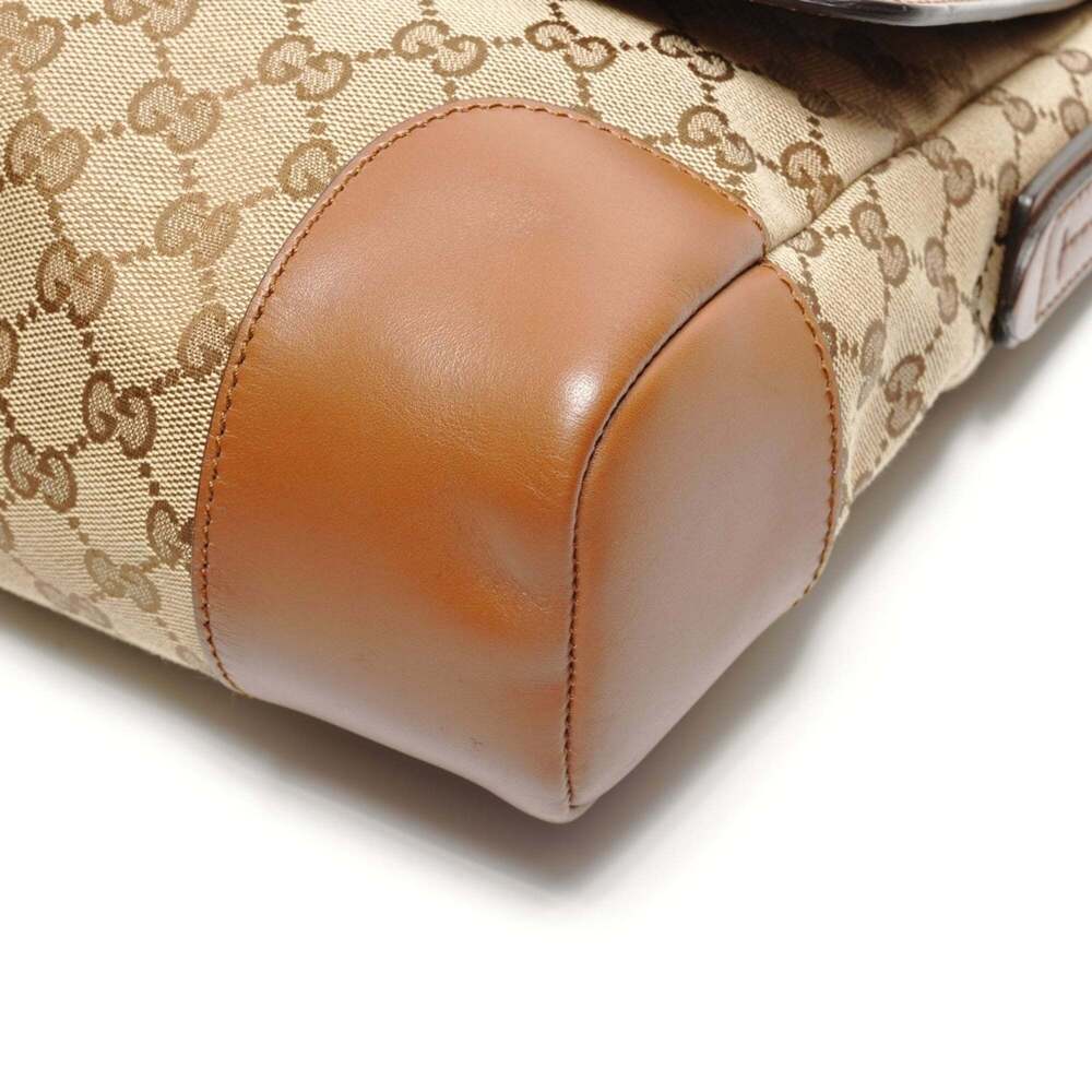 GUCCI Authentic Brown Canvas Shoulder Bag - Picture 5 of 12